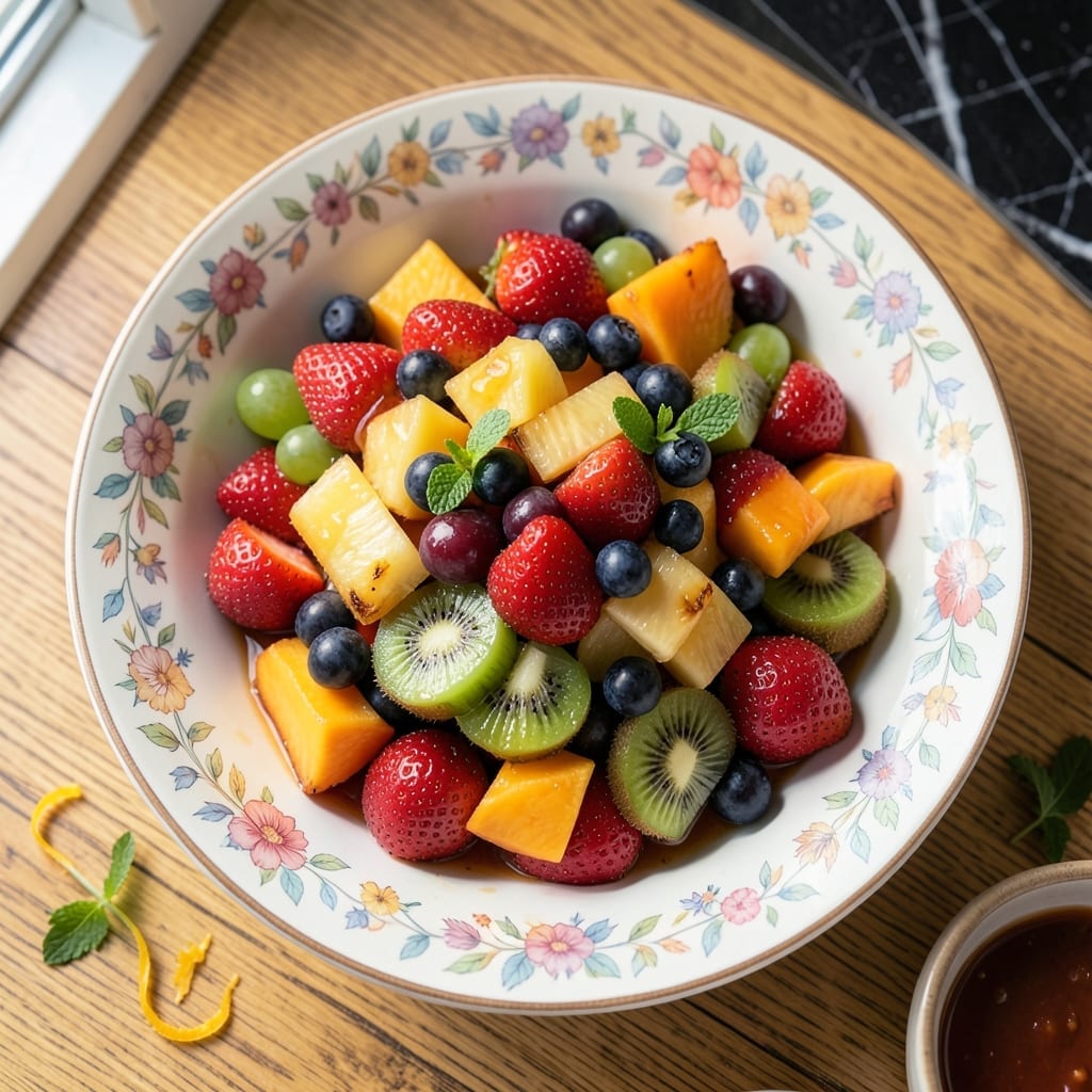 Fruit Salad Recipe: Rainbow Medley With Honey-Lime Glaze
