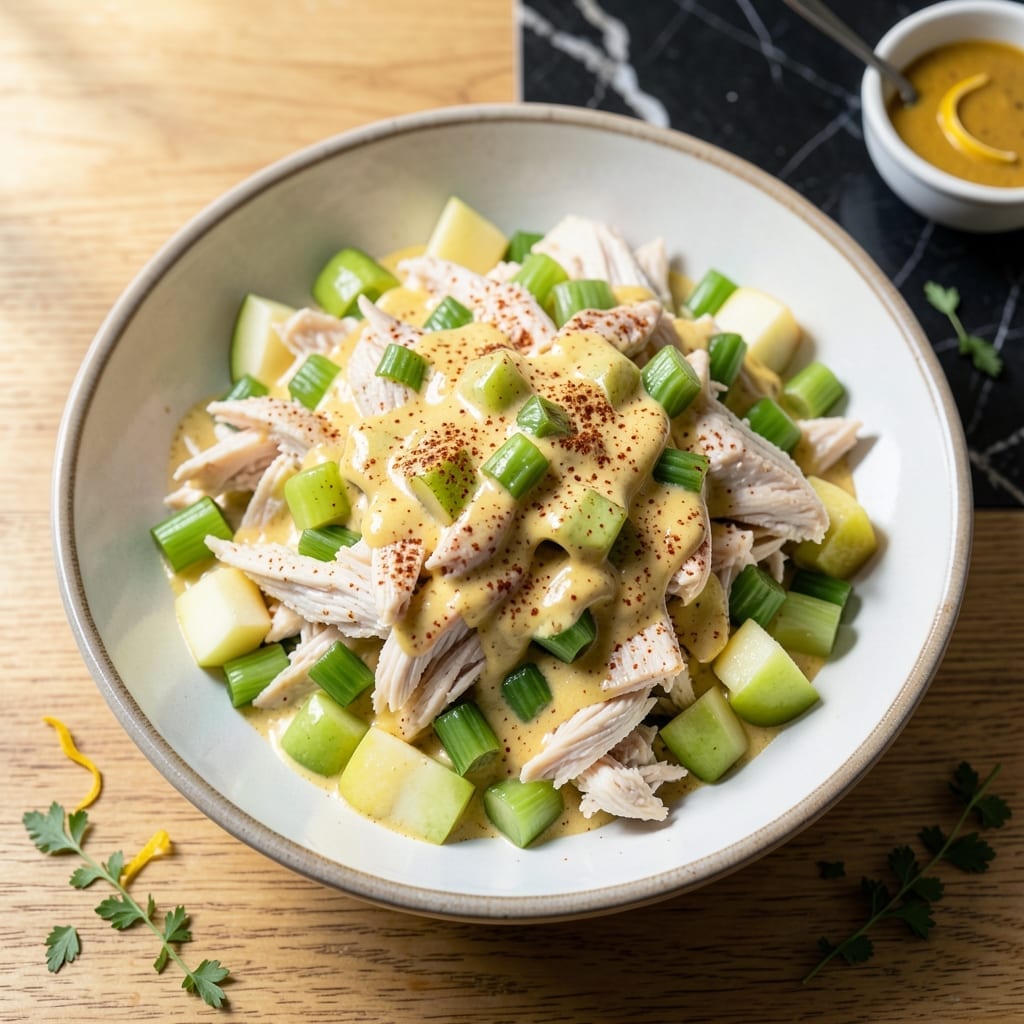 Curry Chicken Salad Recipe With Apples: Sweet Savory Crunch in Every Bite