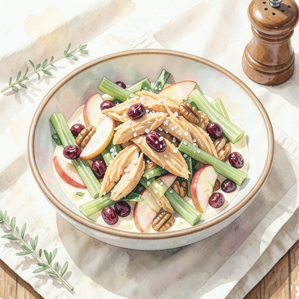 Chicken Waldorf Salad Recipe Cranberries: Classic Crunch With Sweet Tart Twist