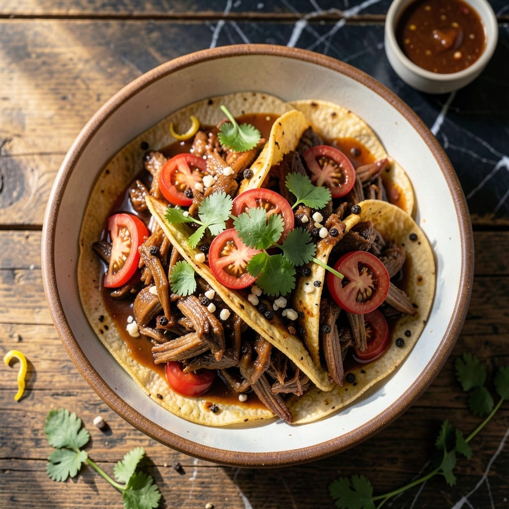 Pork Tacos Recipe Filipino Style: Adobo-Marinated Pork in Warm Tortillas