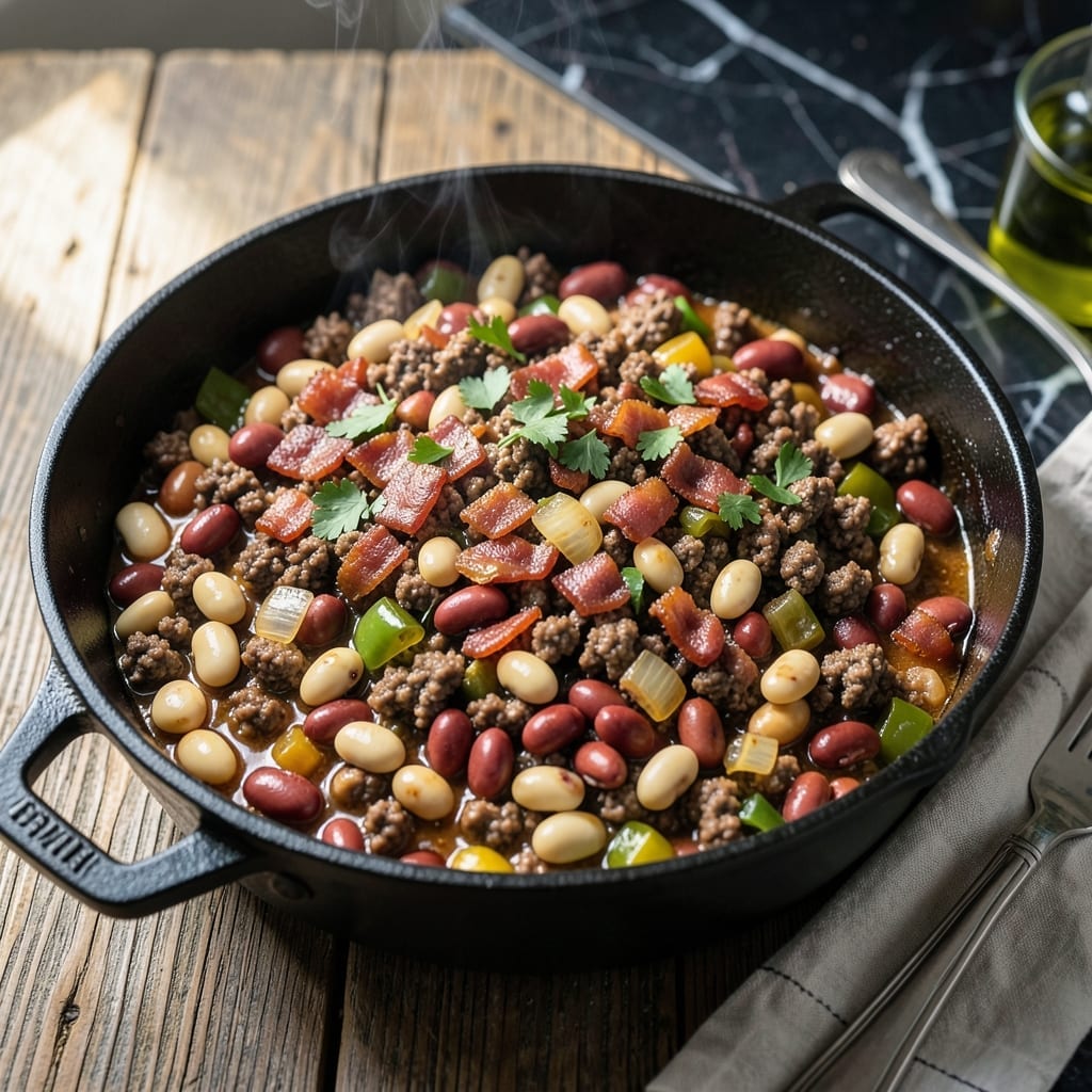 Calico Beans Recipe Pioneer Woman: Hearty Baked Bean Medley with Ground Beef