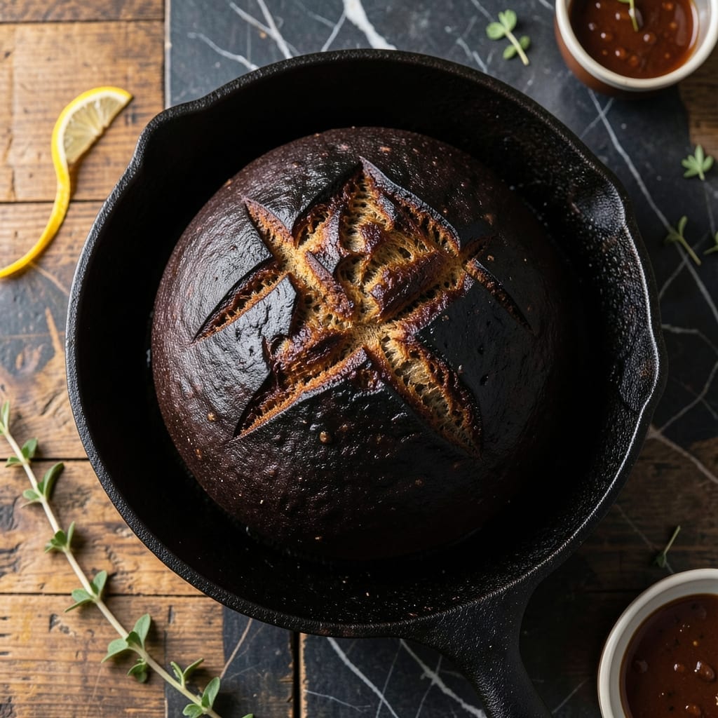 Recipe For Black Bread: Rustic Dense Loaf With Deep Flavor