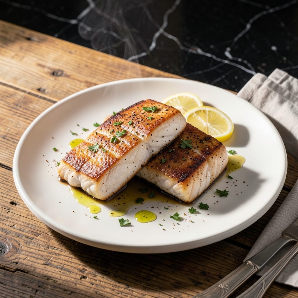 Halibut Fish Recipe Pan Fried: Golden Crust With Buttery White Flakes Halibut Fish Recipe Pan Fried: Golden Crust With Buttery White Flakes
