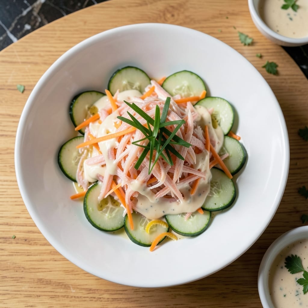 Japanese Crab Salad Recipe With Mayonnaise: Light and Crisp Garden Freshness Japanese Crab Salad Recipe With Mayonnaise: Light and Crisp Garden Freshness