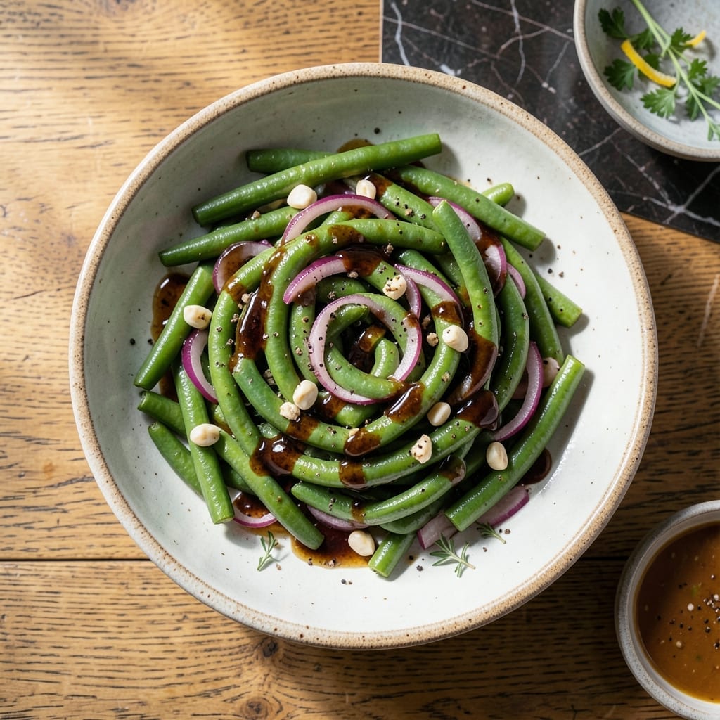 Italian Green Bean Salad Recipe Balsamic Vinegar: Crunchy Beans With Tangy Glaze