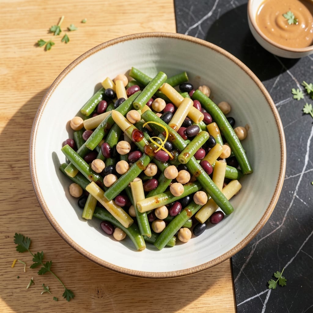 5 Bean Salad Recipe No Sugar: Tangy Vinegar Marinade With Fresh Herbs 5 Bean Salad Recipe No Sugar: Tangy Vinegar Marinade With Fresh Herbs