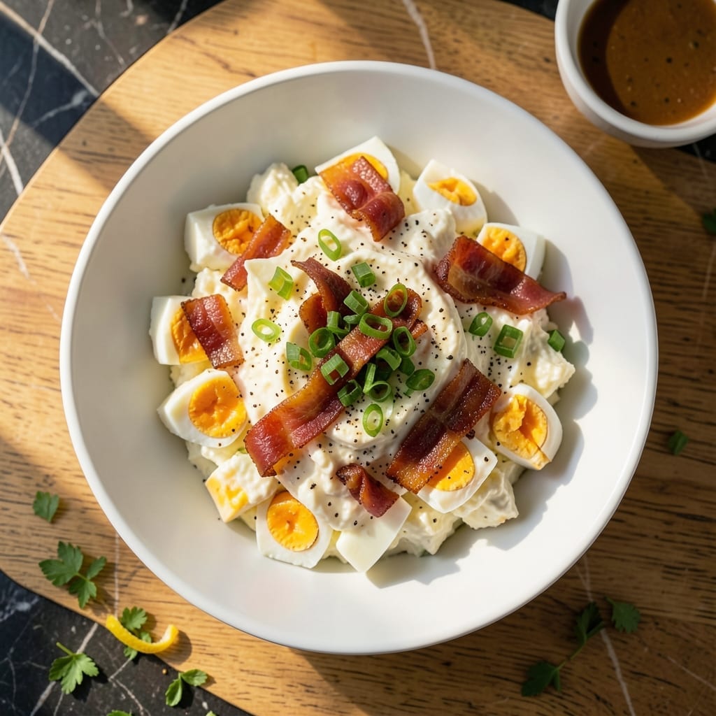 Egg Salad Recipe With Cream Cheese and Bacon: Smoky Creaminess for Sandwiches Egg Salad Recipe With Cream Cheese and Bacon: Smoky Creaminess for Sandwiches