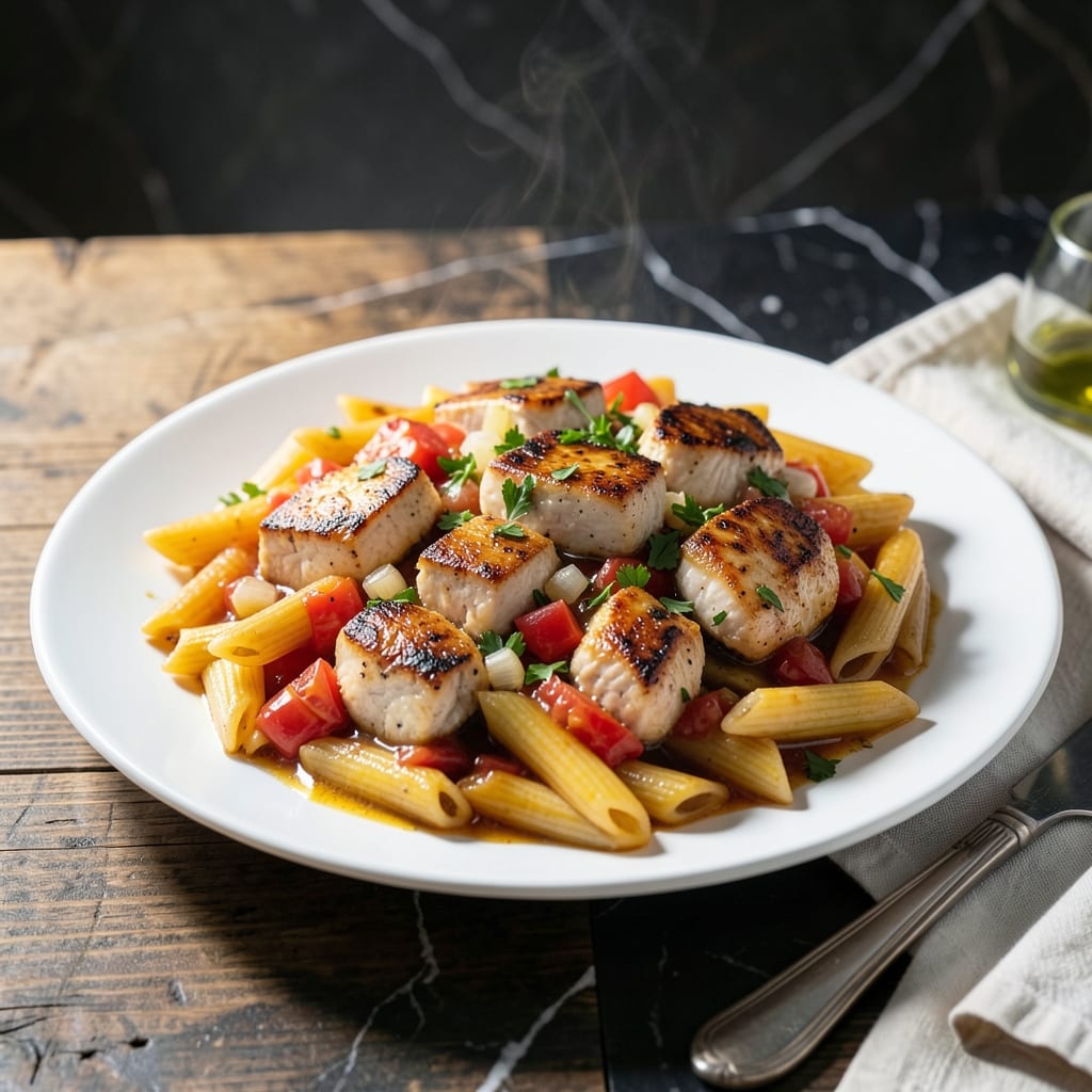 Penne Alla Vodka Recipe With Chicken: Silky Sauce With Savory Chicken Bites