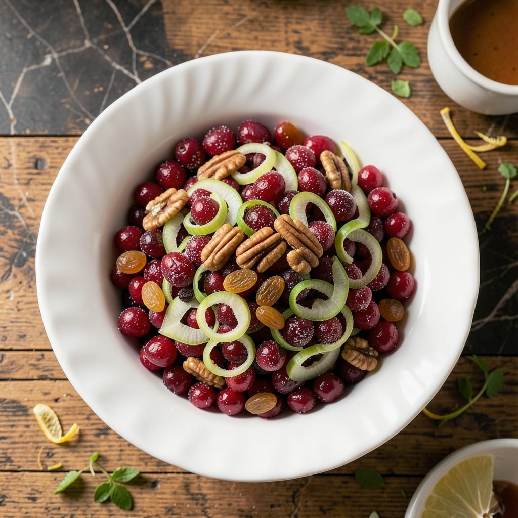 Recipe for Cranberry Salad With Fresh Cranberries: Tart Berries and Sweet Crunch