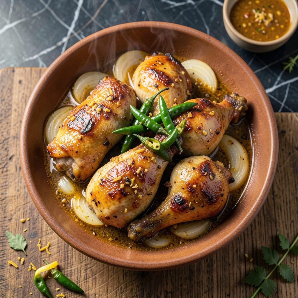 Murgir Roast Recipe Bangla: Bengali Spiced Chicken with Caramelized Onions