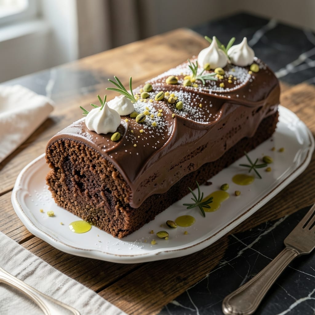 Recipe for Christmas Log Cake: Festive Chocolate Rolls With Creamy Filling