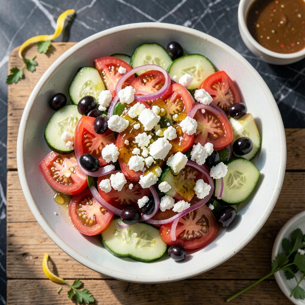 Greek Salad Recipe Pioneer Woman: Bright Mediterranean Crunch With Feta