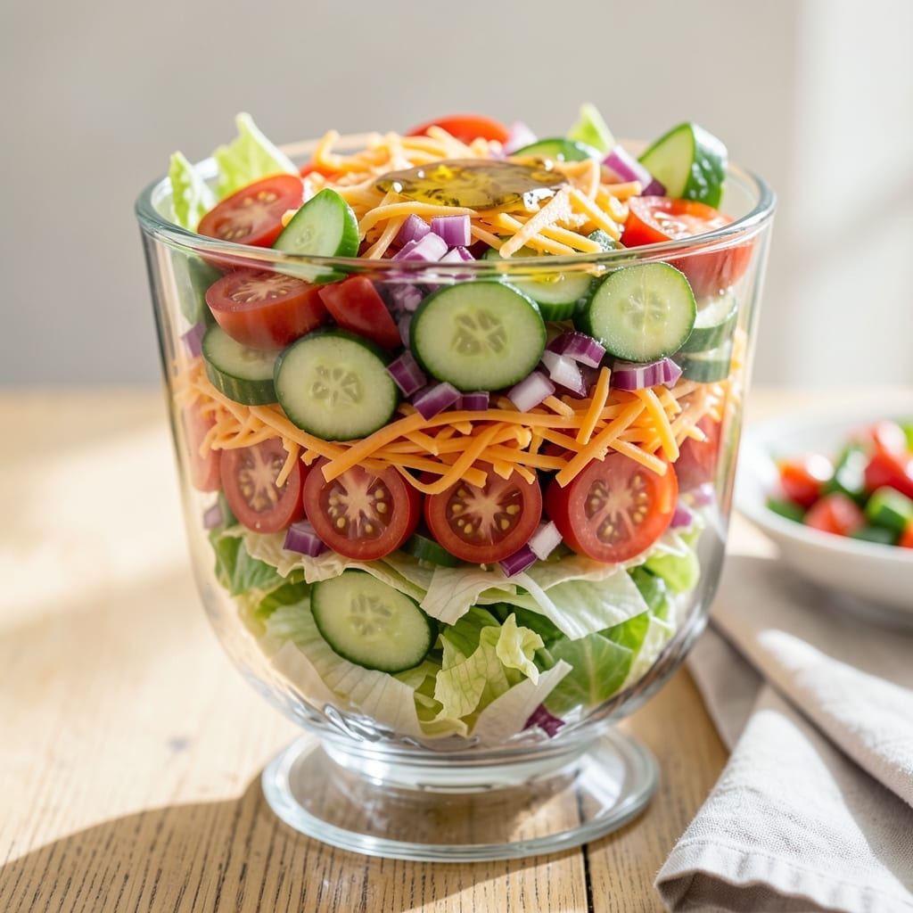 Recipe For Seven Layered Salad: Classic Creamy Crunch for Potlucks