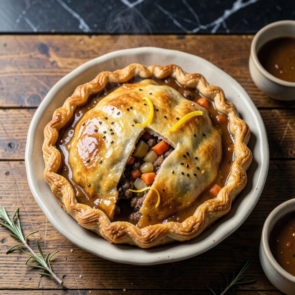 Mince Beef Pie Recipe UK: Flaky Pastry With Rich Savory Filling