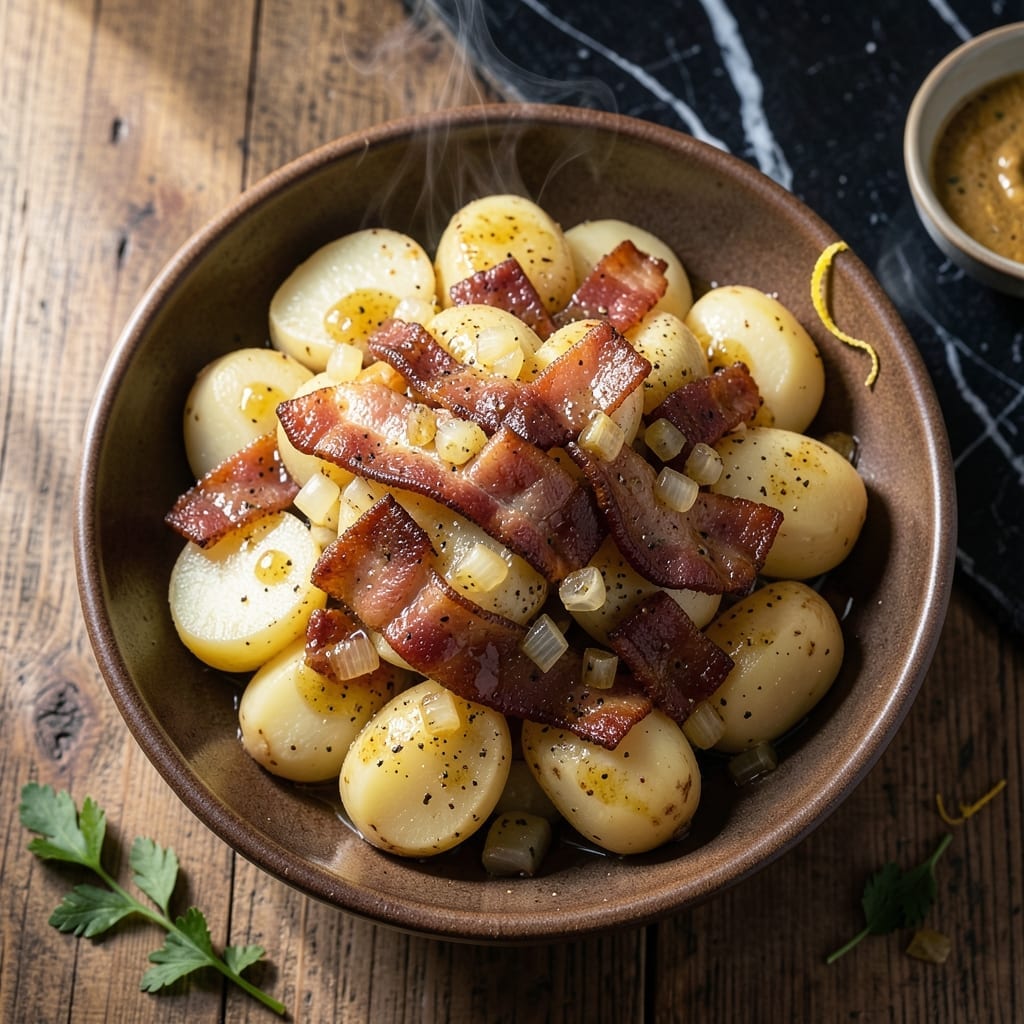 German Potato Salad Recipe Ina Garten: Tangy Vinegar-Based Side With Crispy Bacon