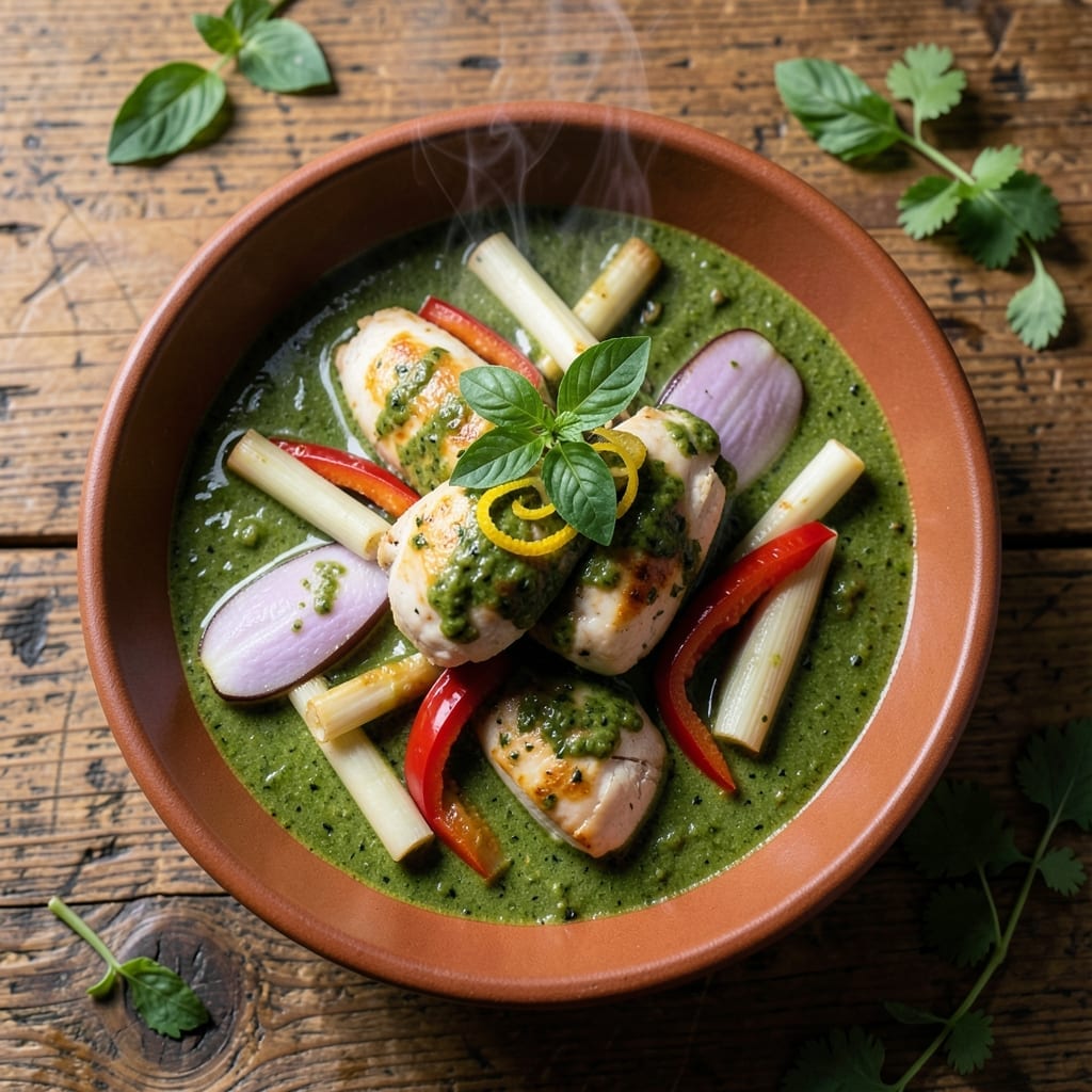 Green Curry Chicken Recipe Coconut Milk: Thai Restaurant-Style Creamy Heat
