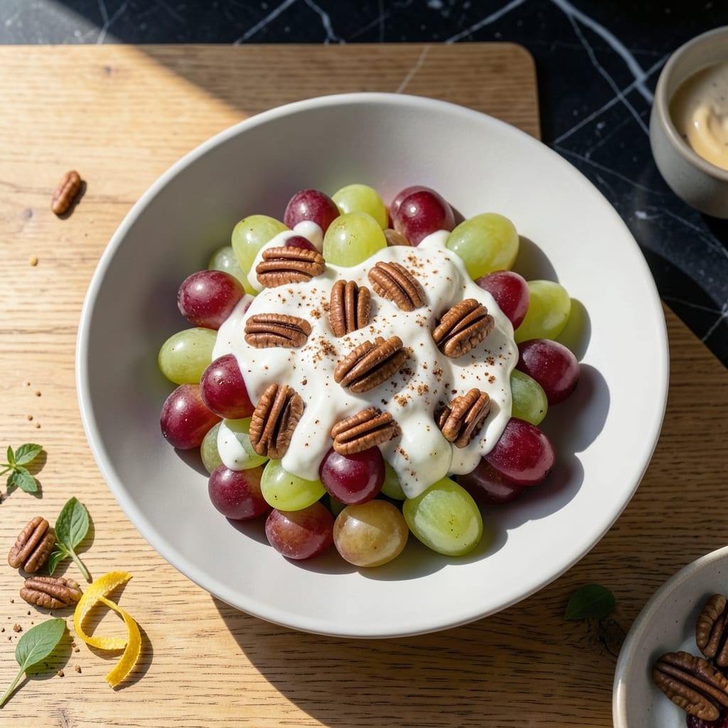 Grape Salad Recipe Without Sour Cream: Sweet Crunch With Greek Yogurt Twist Grape Salad Recipe Without Sour Cream: Sweet Crunch With Greek Yogurt Twist