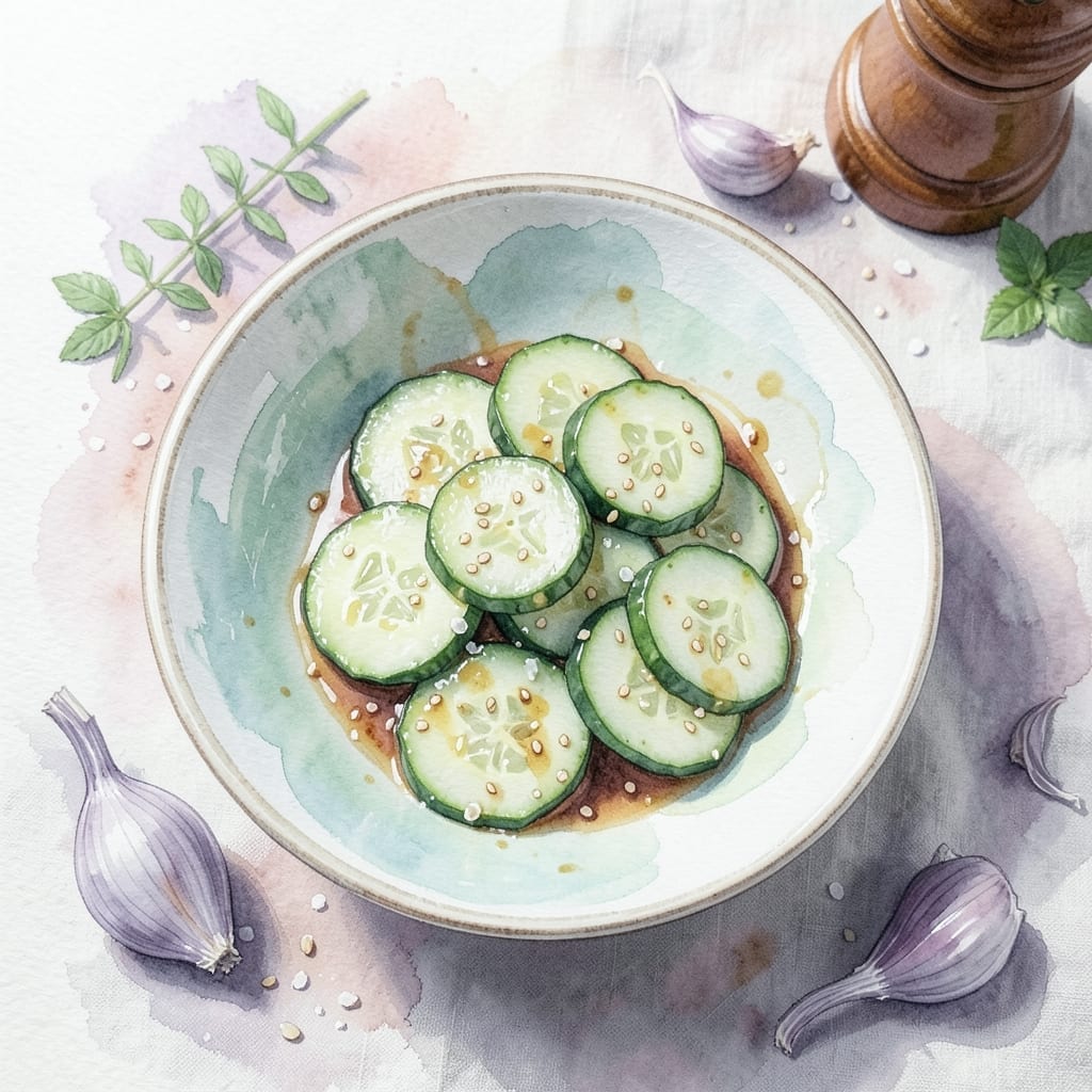 Asian Cucumber Salad Recipe With Rice Vinegar: Crisp and Tangy Refreshment