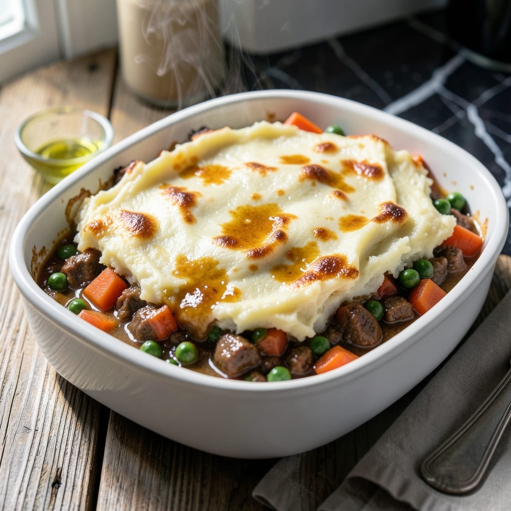 Free Recipe for Shepherd's Pie: Classic Comfort With Mashed Potato Crown