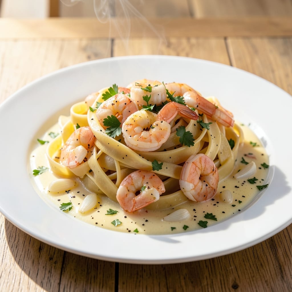Pappardelle Pasta Recipe With Shrimp: Wide Ribbons and Succulent Seafood