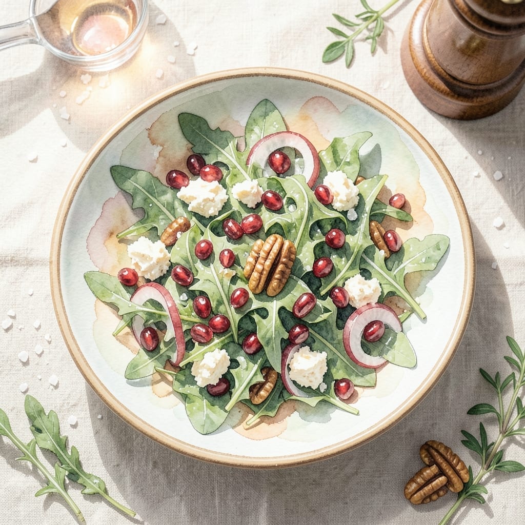 Christmas Salad Recipe With Pomegranate Seeds: Festive Crunch and Ruby Red Sweetness