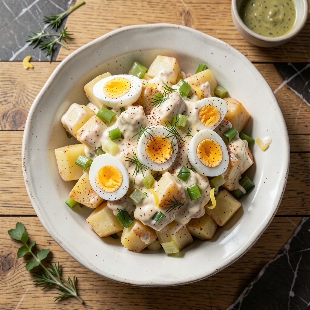 Traditional Potato Salad Recipe With Mayonnaise and Eggs: Classic Creamy Side for Summer Picnics