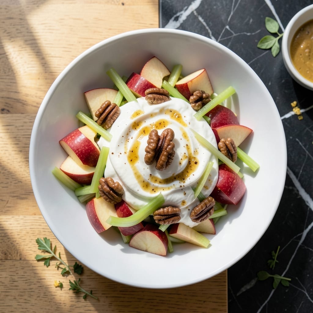 Waldorf Salad Recipe Without Mayo: Greek Yogurt Twist with Crunchy Apples