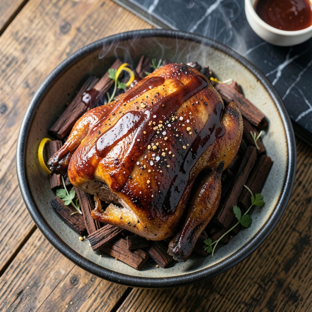 Smoked Duck BBQ Recipe Whole: Oak-Kissed Tender Meat