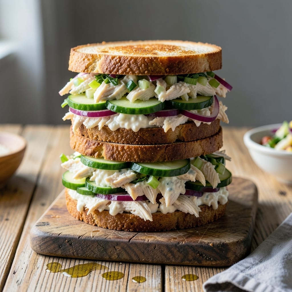 Chicken Salad Sandwich Recipe With Cucumber
