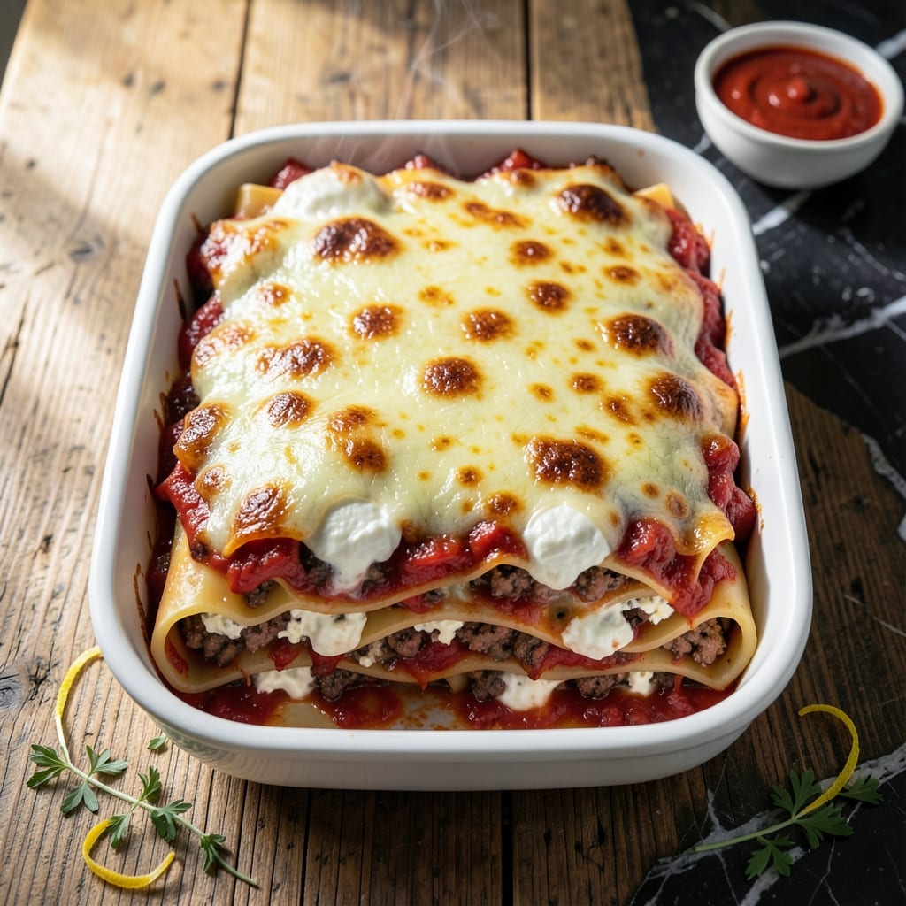 Lasagna Recipe With Cottage Cheese and Ground Beef: Layered Meaty Richness With Creamy Texture