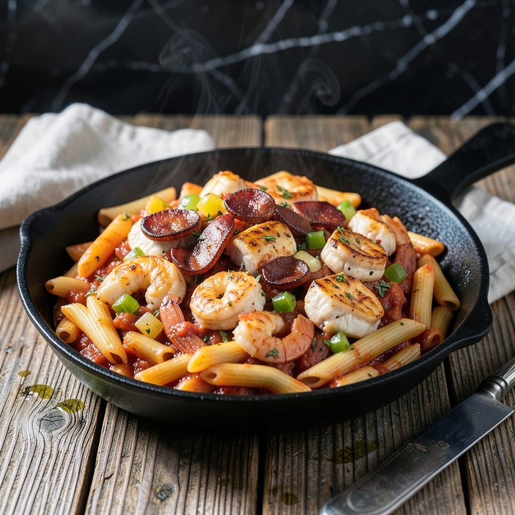 Emeril's Jambalaya Pasta Recipe: Cajun-Spiced One-Pot Indulgence Emeril's Jambalaya Pasta Recipe: Cajun-Spiced One-Pot Indulgence