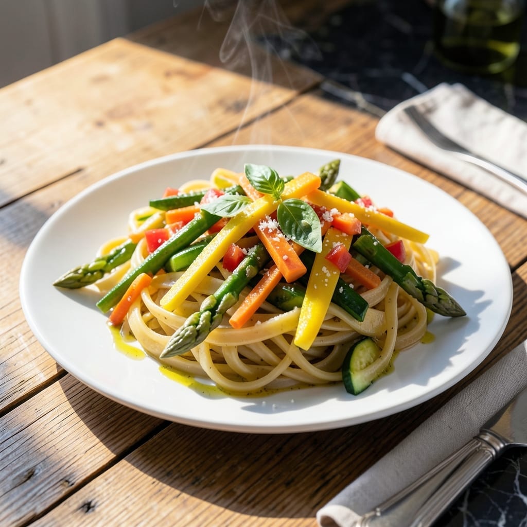 Pasta Primavera Recipe Barefoot Contessa: Spring Vegetables in Light Cream Sauce