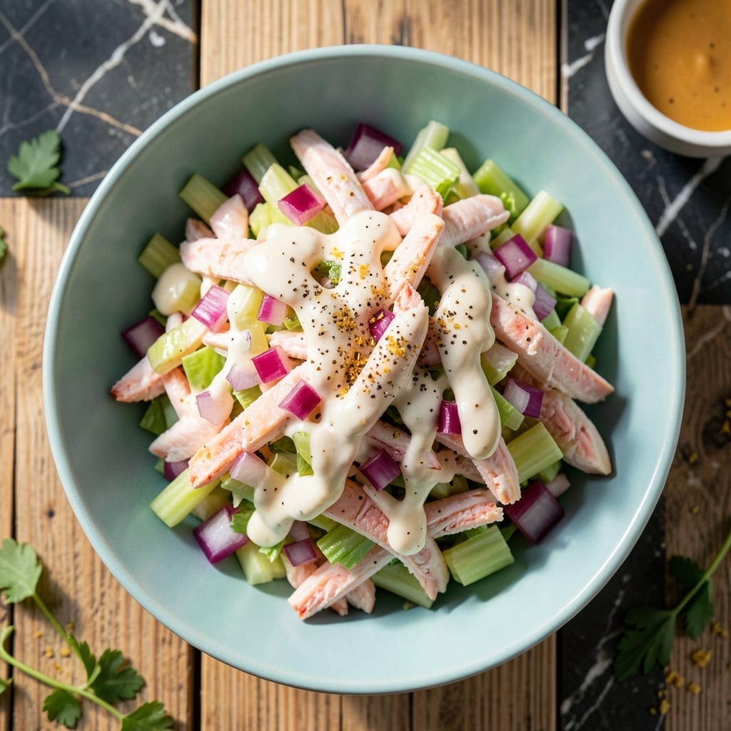 Recipe for Crab Salad With Imitation Crab Meat: Light and Briny Lunch Favorite