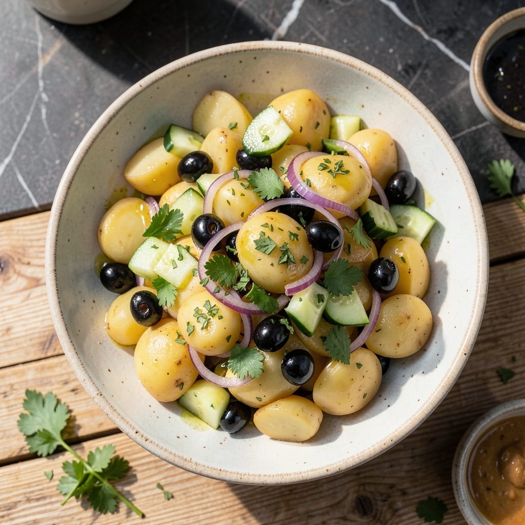 Greek Potato Salad Recipe No Mayo: Lemon-Oregano Dressing With Mediterranean Crunch