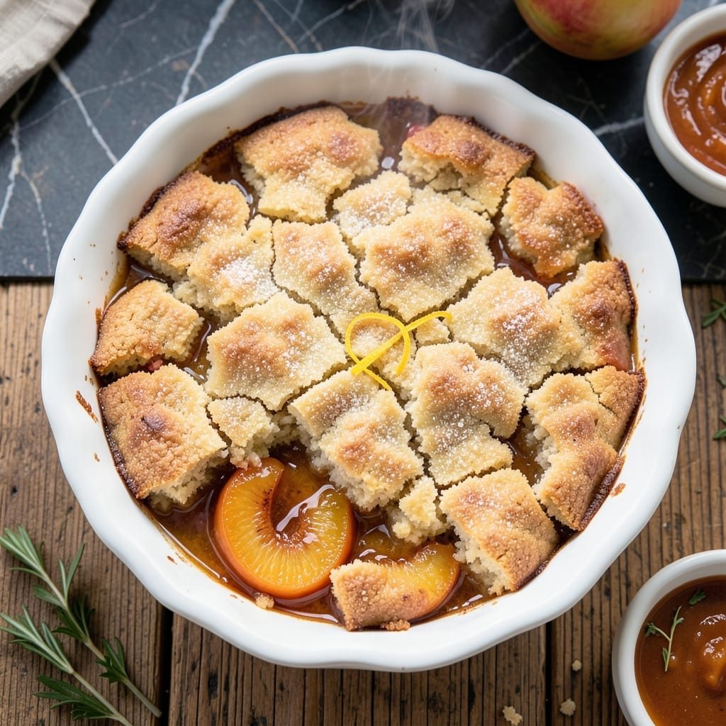 Easy Peach Cobbler Recipe With Canned Peaches: Buttery Crust Over Sweet Peaches