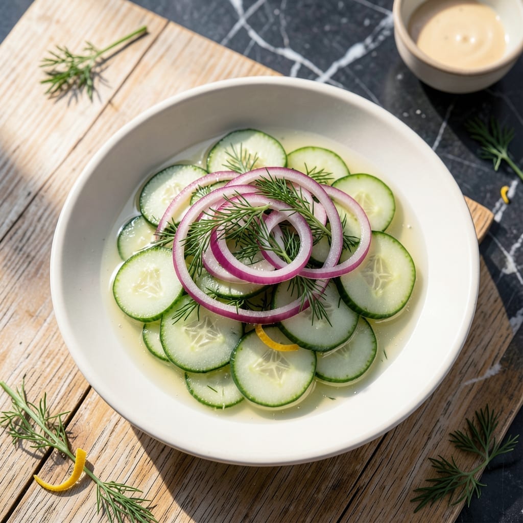 Show Me a Recipe for Cucumber Salad: Tangy Vinegar-Marinated Crispness