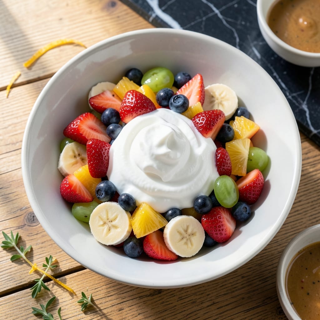Fruit Salad Recipe With Yogurt and Cool Whip: Light and Dreamy Creamy Delight Fruit Salad Recipe With Yogurt and Cool Whip: Light and Dreamy Creamy Delight