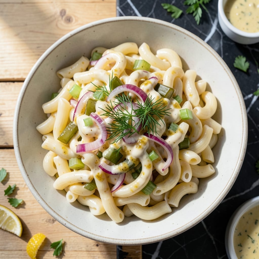 Macaroni Salad Recipe With Mayo and Mustard: Zesty Creamy Pasta with Tangy Bite