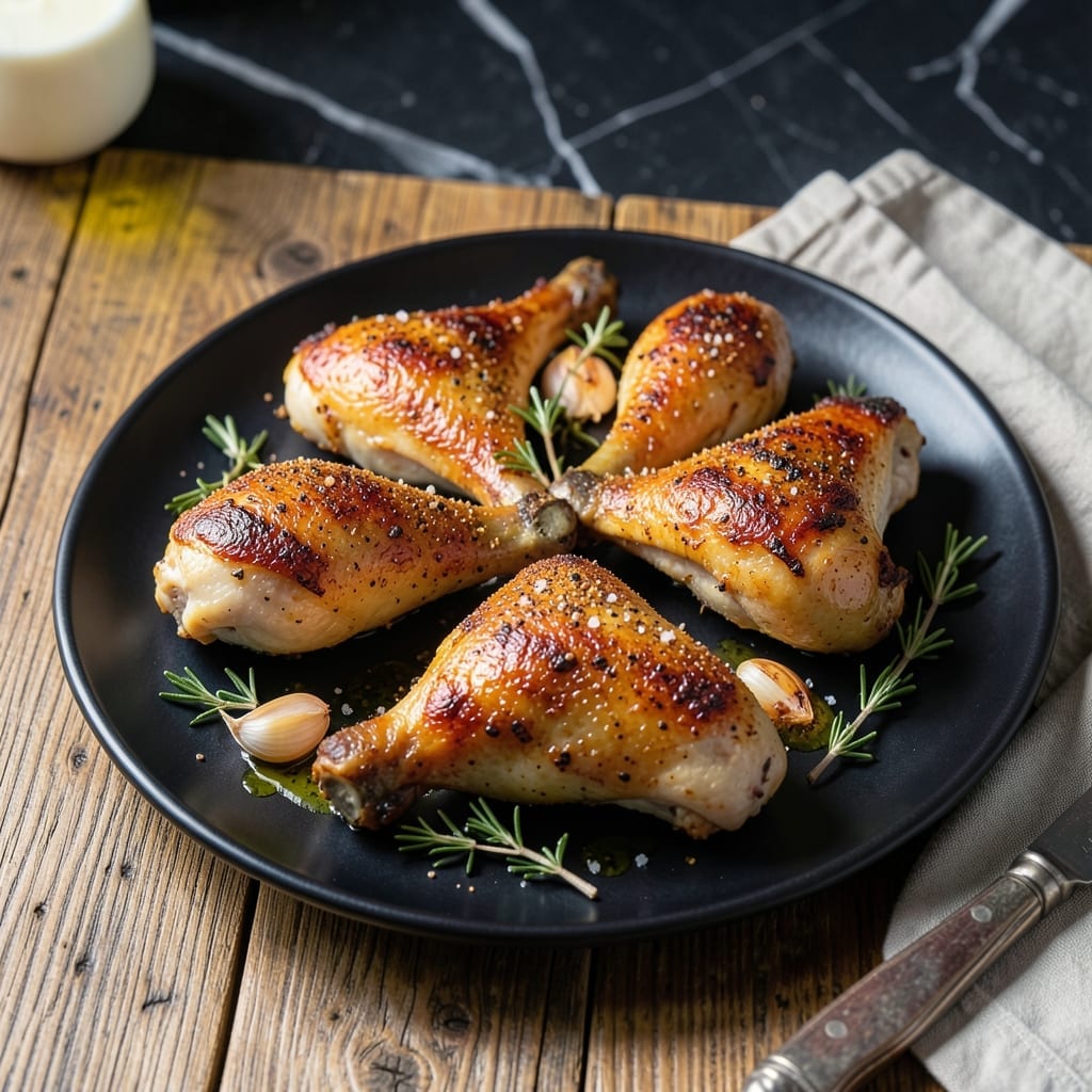 Roasted Chicken Thighs Recipe Bone In: Crispy Skin Over Succulent Meat
