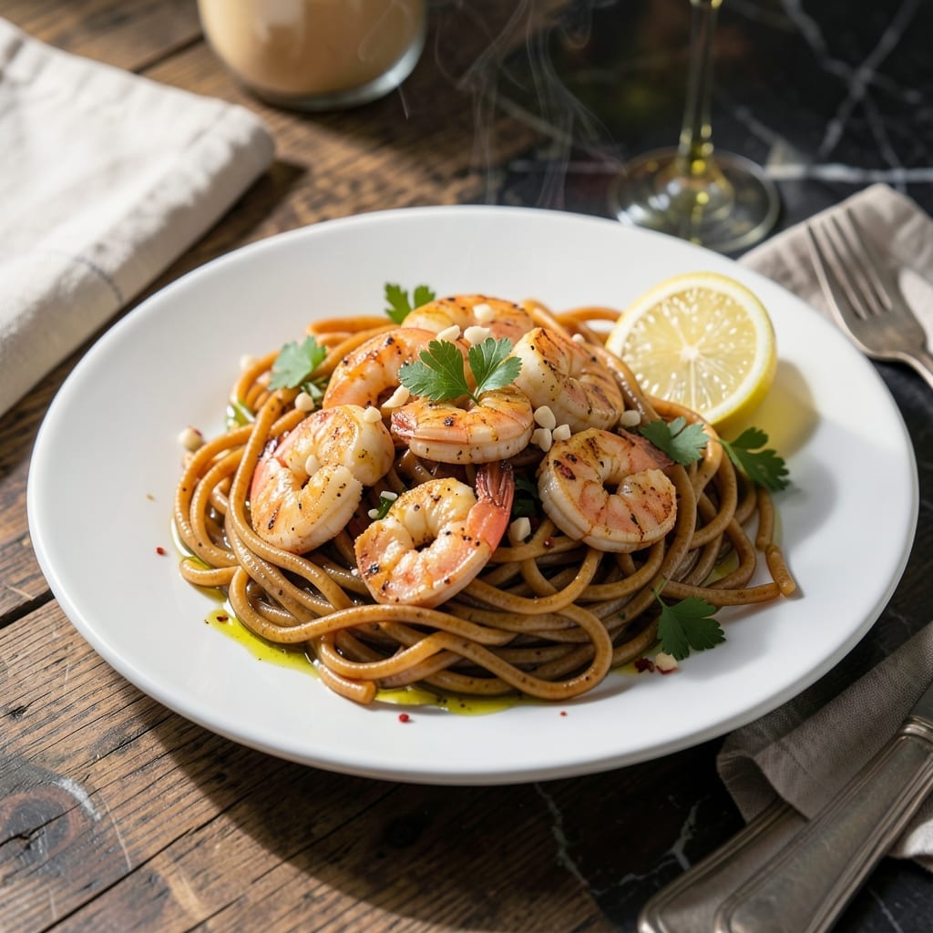 Garlic Shrimp Pasta Recipe Healthy: Light Lemon-Garlic Twist with Whole Wheat