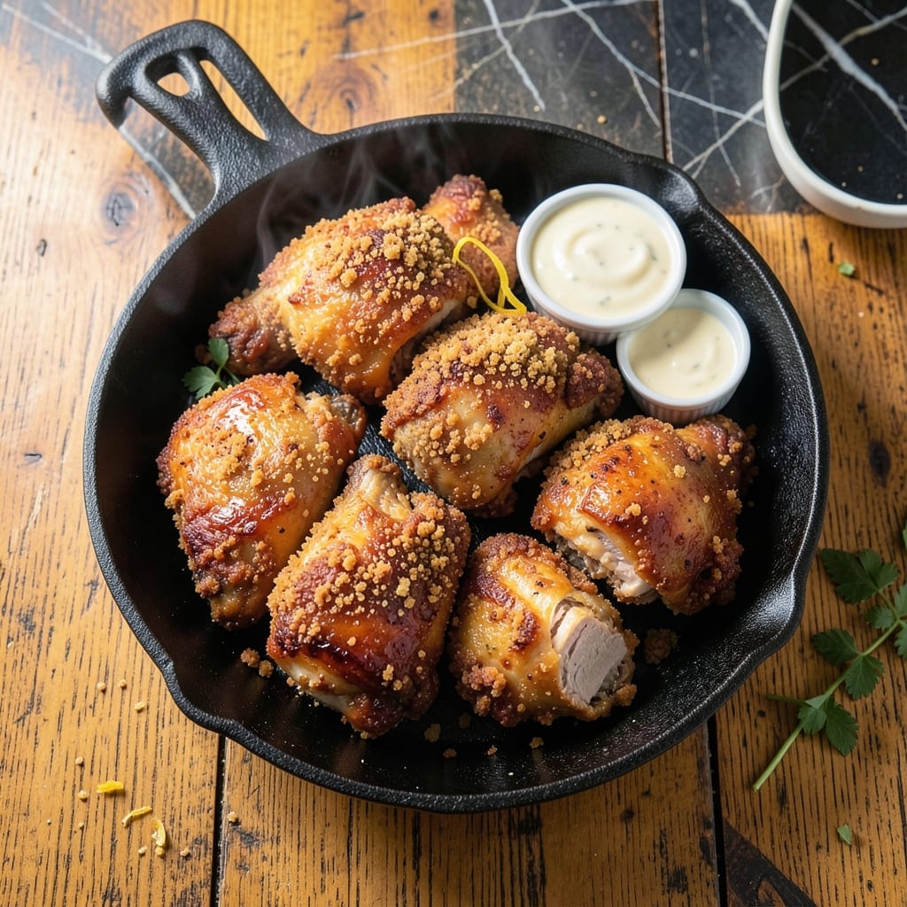 Southern Fried Chicken Recipe With Bread Crumbs: Double-Crispy Crunch Without the Deep Fryer