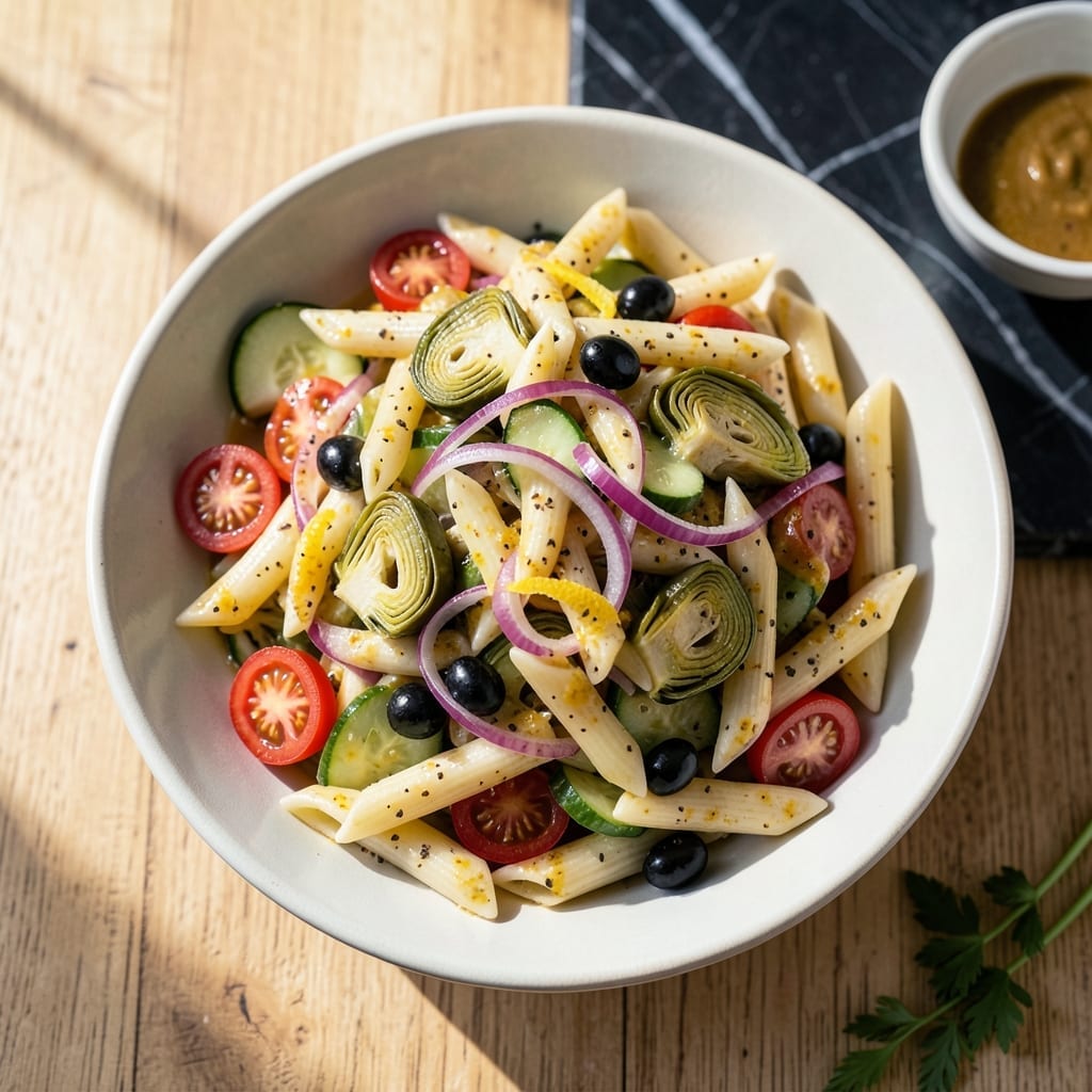 Pasta Salad Recipe With Artichoke Hearts: Mediterranean Flavor in Every Forkful