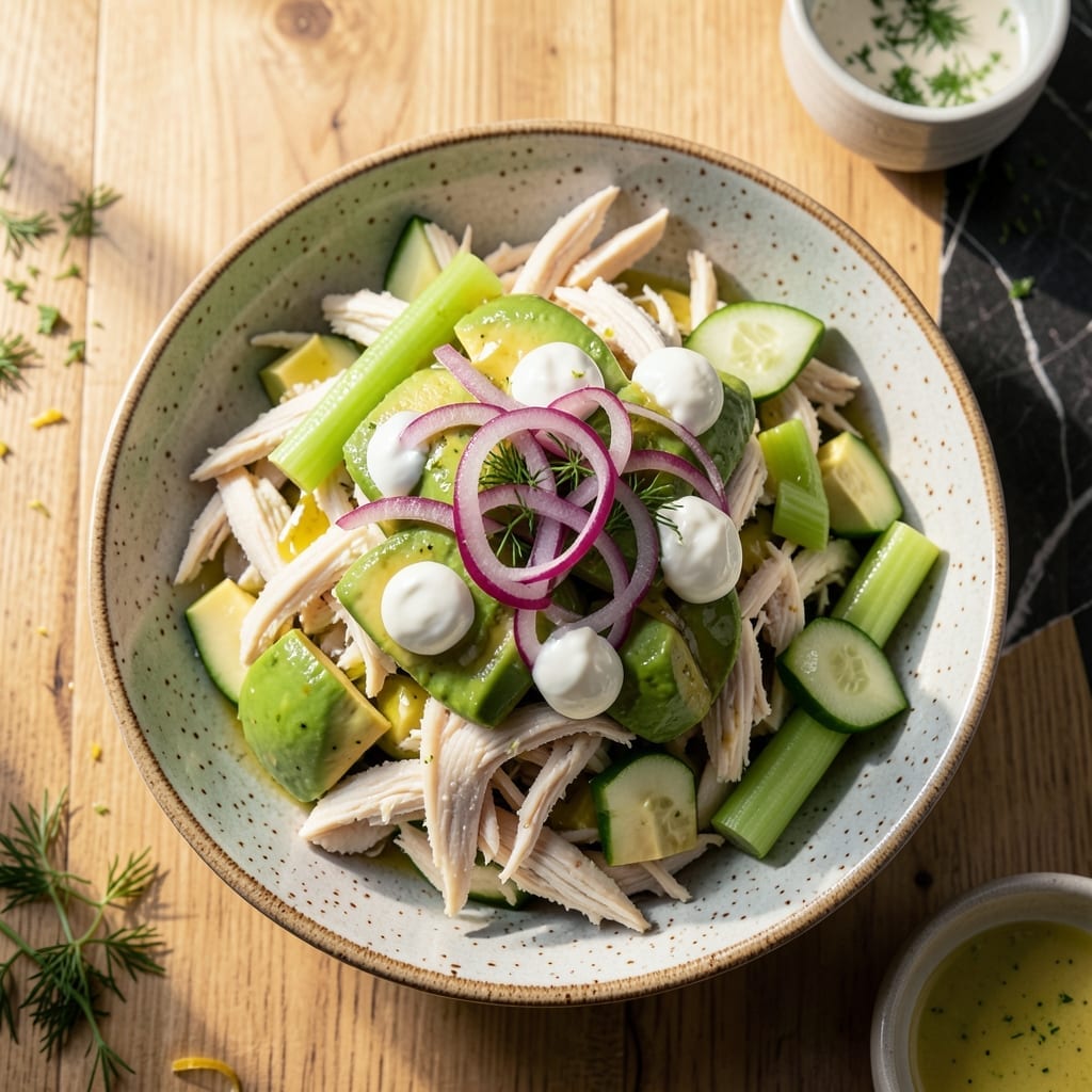 Avocado Chicken Salad Recipe No Mayo: Greek Yogurt Creaminess With Crunch Avocado Chicken Salad Recipe No Mayo: Greek Yogurt Creaminess With Crunch