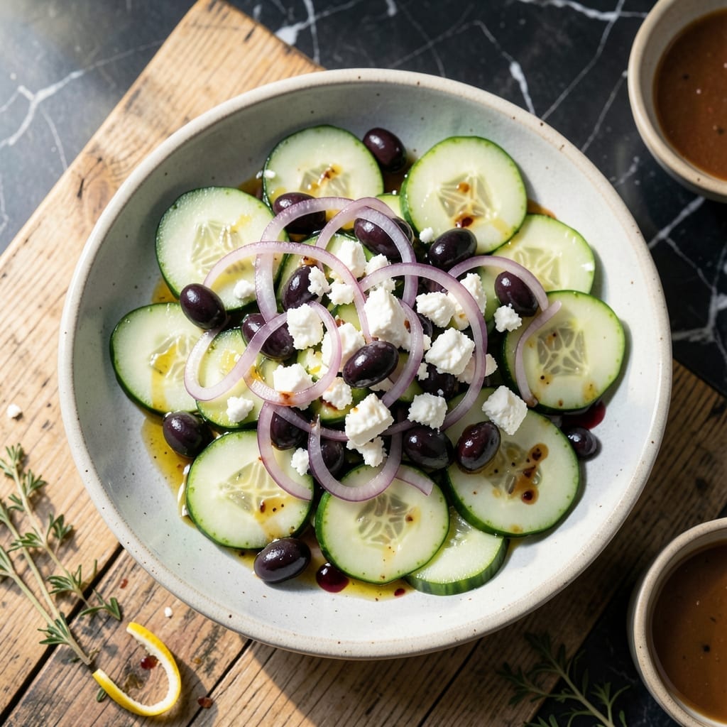 Greek Salad Recipe No Tomatoes: Crisp Cucumber and Feta Harmony Greek Salad Recipe No Tomatoes: Crisp Cucumber and Feta Harmony
