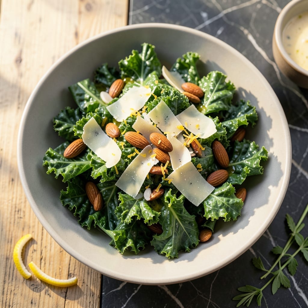 Kale Salad Recipe Lemon Parmesan: Zesty Crunch With Nutty Depth
