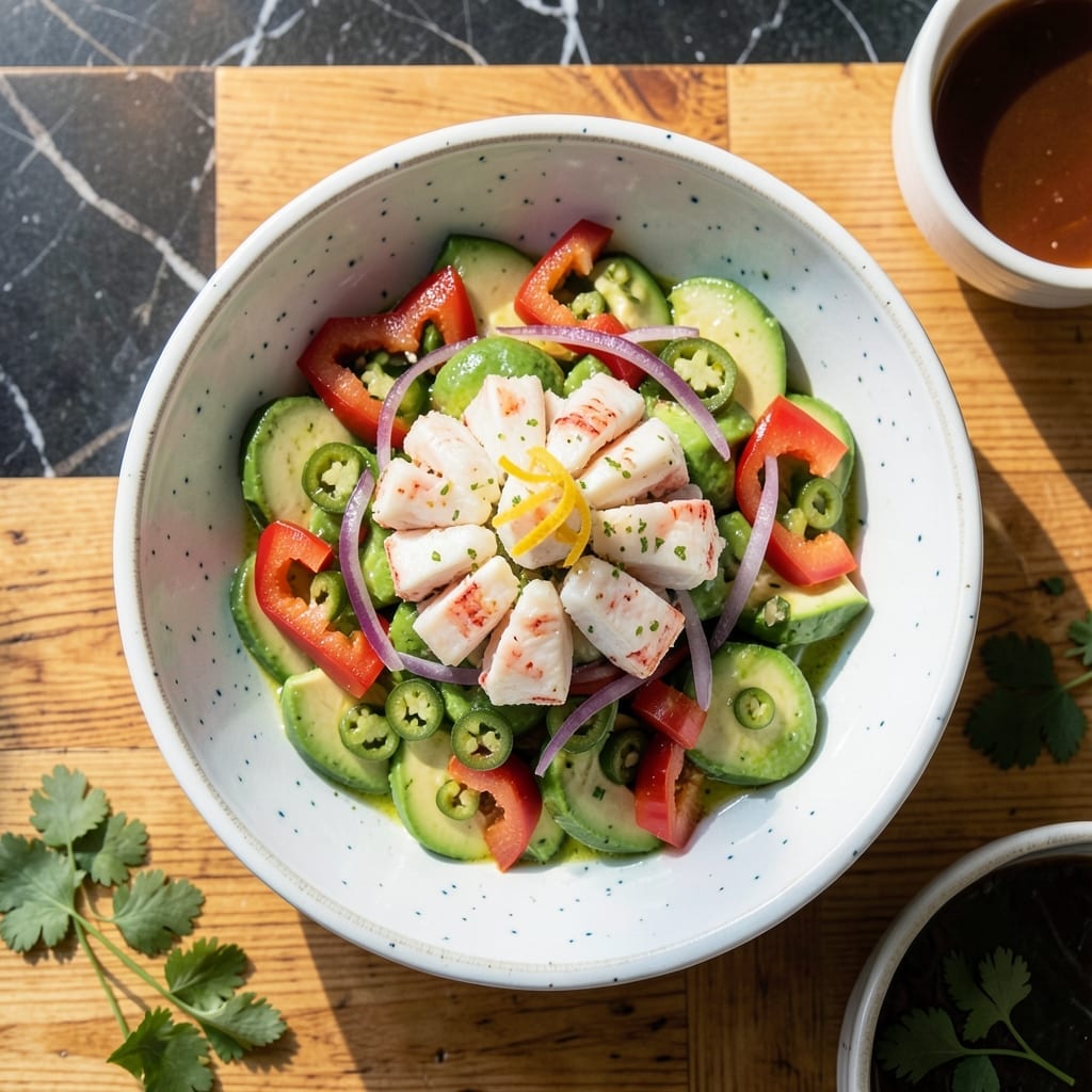 King Crab Salad Recipe Puerto Rico: Tropical Citrus and Avocado Twist