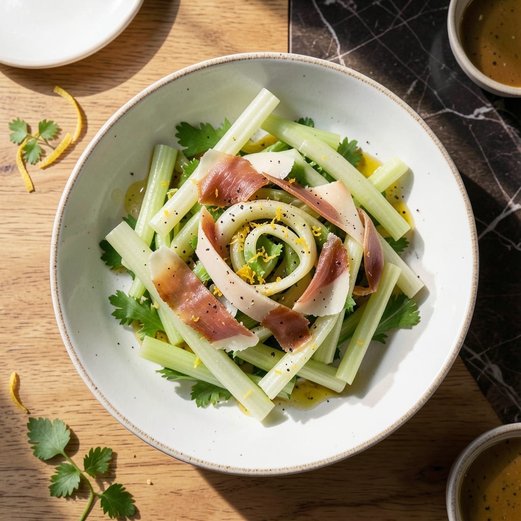 Celery Salad Recipe Barefoot Contessa: Crunchy Elegance With Lemon and Parmesan