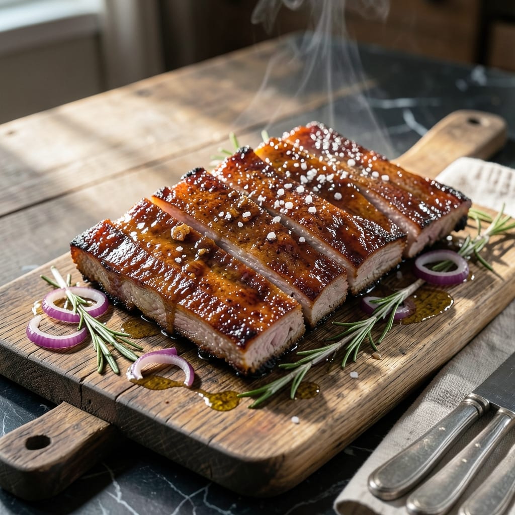 Recipe for Baked Country Style Pork Ribs: Dry-Rubbed Fall-Off-The-Bone Tenderness