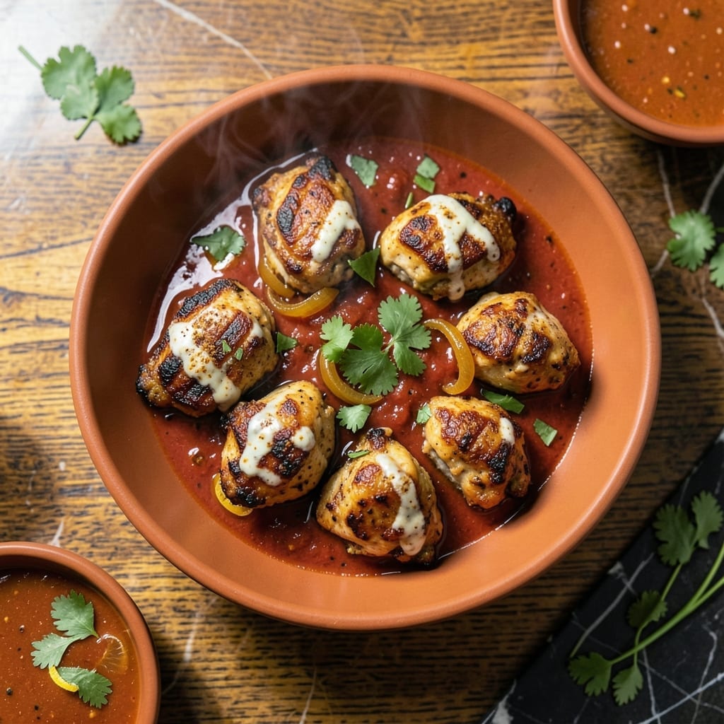 Indian Recipe for Chicken Tikka Masala: Spiced Cream Sauce With Charred Chicken Indian Recipe for Chicken Tikka Masala: Spiced Cream Sauce With Charred Chicken