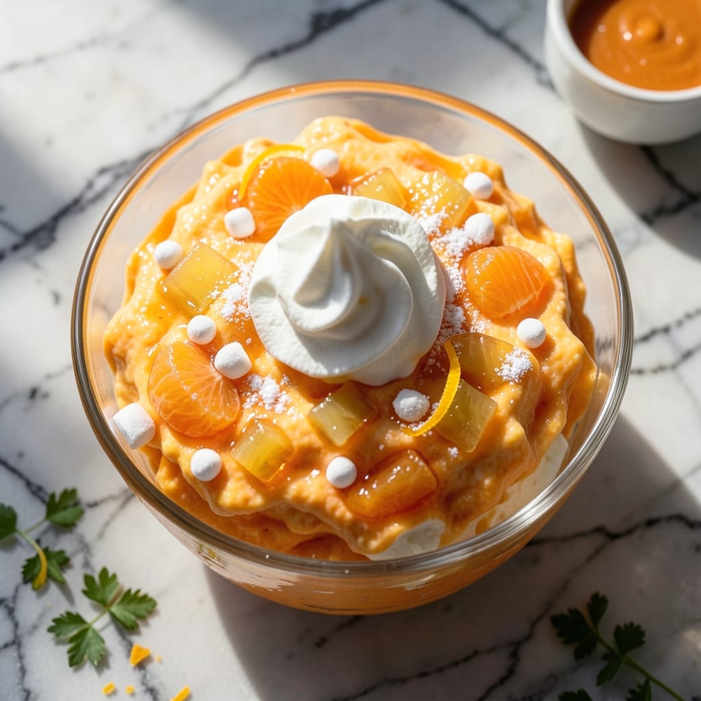Orange Fluff Recipe No Cottage Cheese: Light and Fluffy Citrus Delight